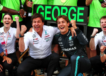 Toto Wolff says he is glad George Russell drove for Mercedes in 2025, despite having an inconsistent car.