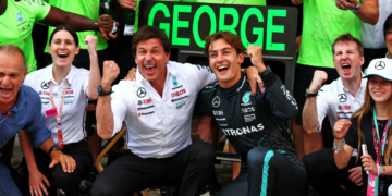 Toto Wolff says he is glad George Russell drove for Mercedes in 2025, despite having an inconsistent car.