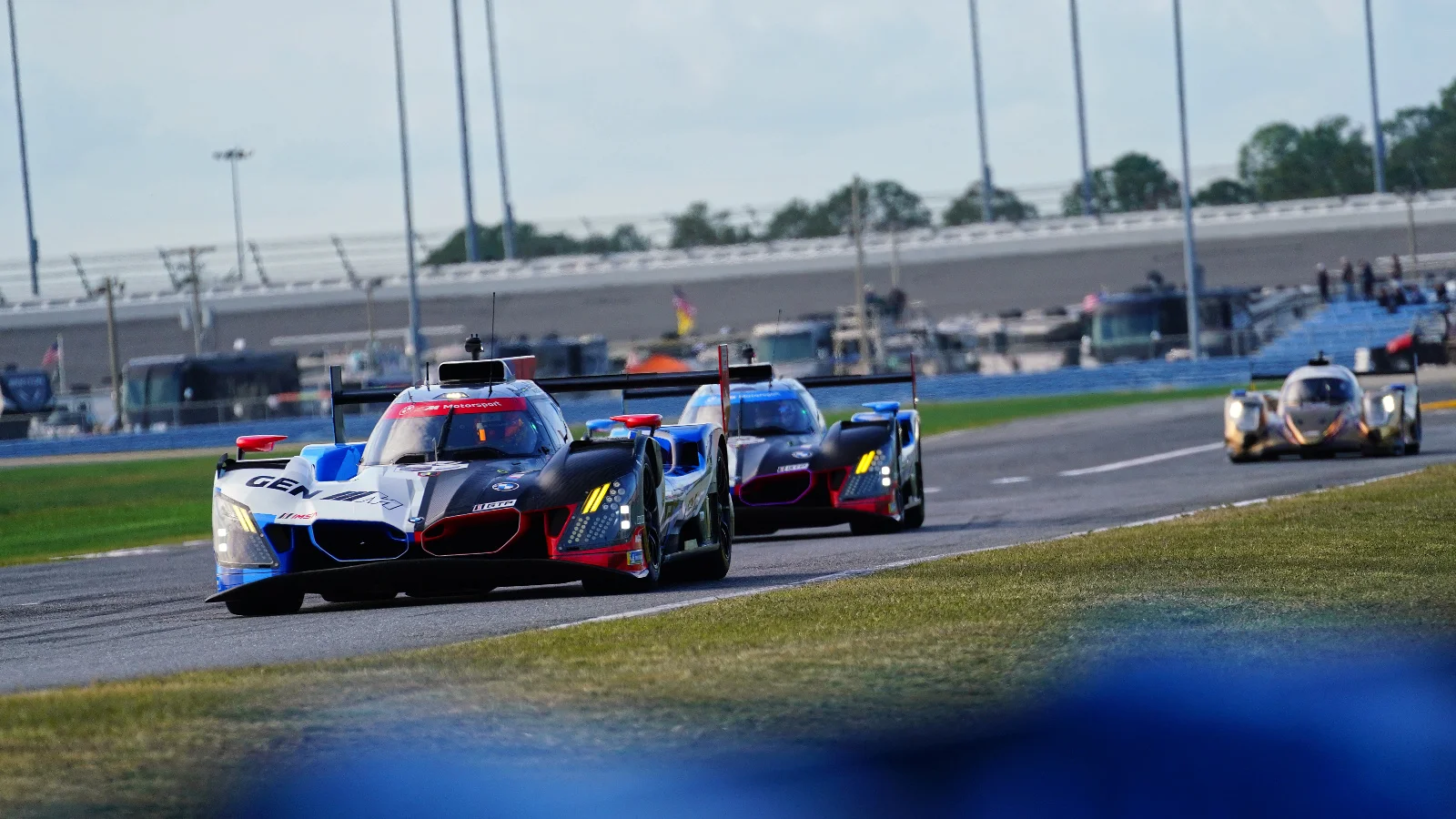 The #25 BMW took the lead in the morning at Daytona. Image: Kevin Dejewski
