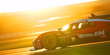 The #31 took over the lead as the sun set. Photo: Kevin Dejewski