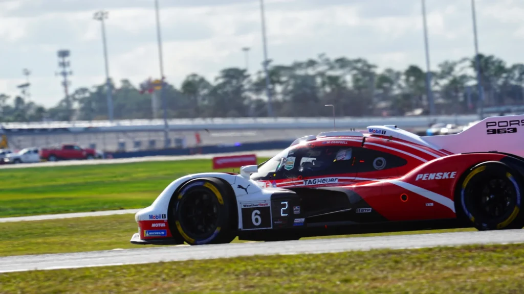 The #6 Porsche was forced to pit from the lead after damage sustained in the first hour. Image: Kevin Dejewski