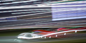 Porsche's pace was unmatched as night fell. Photo: Kevin Dejewski