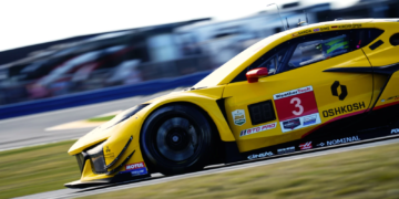 Alexander Sims placed the #3 Pratt Miller Corvette on pole. Image: Kevin Dejewski