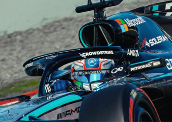 Kimi Antonelli reportedly went fastest early on Day Three. Image: Mercedes