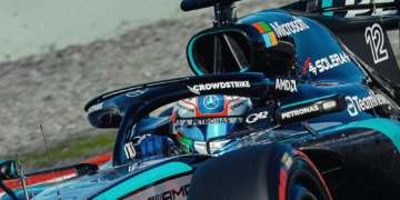 Kimi Antonelli reportedly went fastest early on Day Three. Image: Mercedes