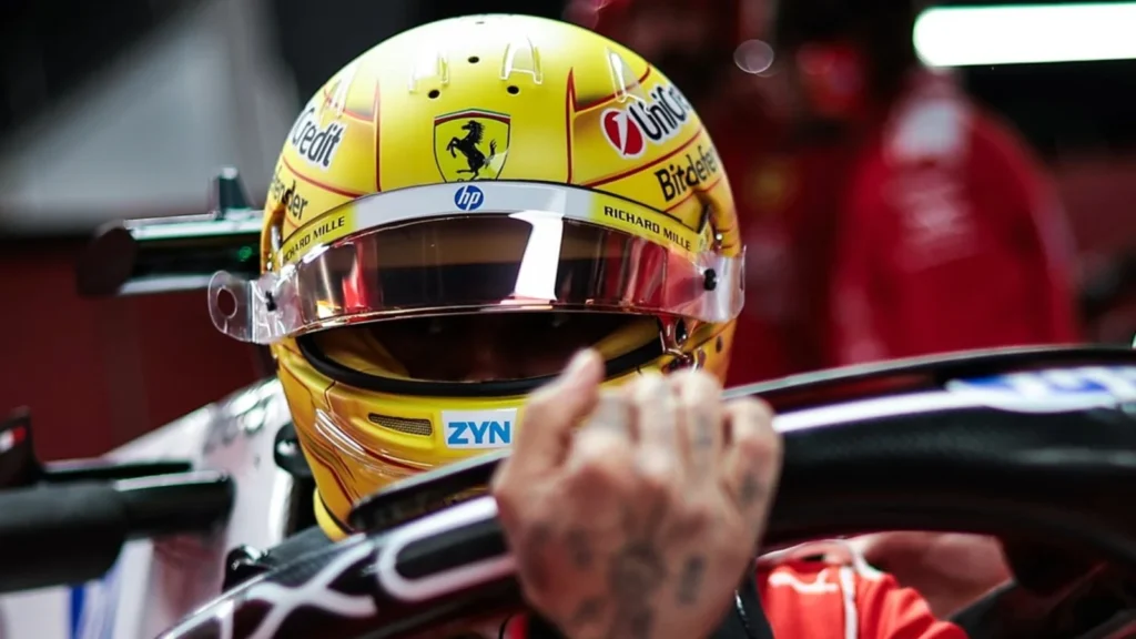 Lewis Hamilton was afforded some running in dry weather. Image: Ferrari