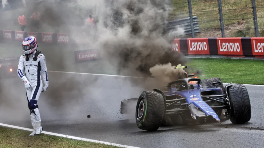 Logan Sargeant's F1 career ended after this huge shunt at Zandvoort