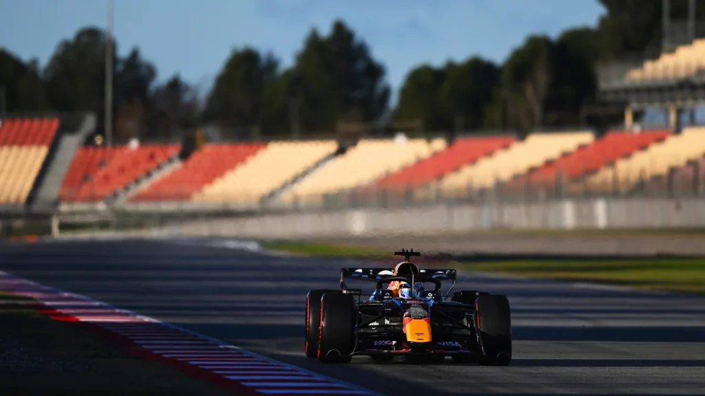 Max Verstappen put in the miles in Barcelona. Image: Red Bull Content Pool