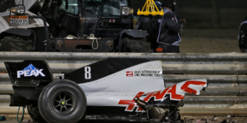 Romain Grosjean suffered a horror crash in Bahrain in 2020