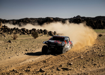 Saood Variawa and Francois Cazalet stealth bombs Dakar stage eight
