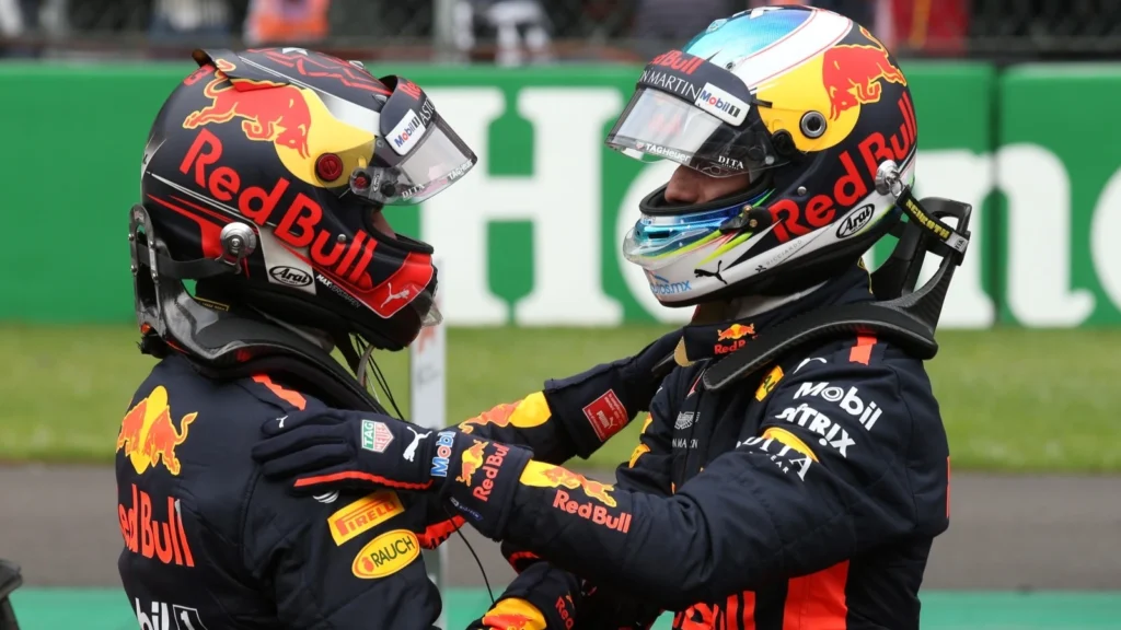 Max Verstappen and Daniel Ricciardo were former teammates at Red Bull