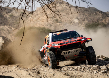 Seth Quintero heads Toyota Gazoo Racing lockout on Dakar Stage Two