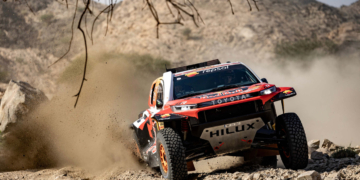 Seth Quintero heads Toyota Gazoo Racing lockout on Dakar Stage Two
