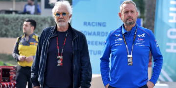 Alpine Managing Director Steve Nielsen [pictured with Executive Advisor Flavio Briatore] is stern in his belief Mercedes has acted correctly