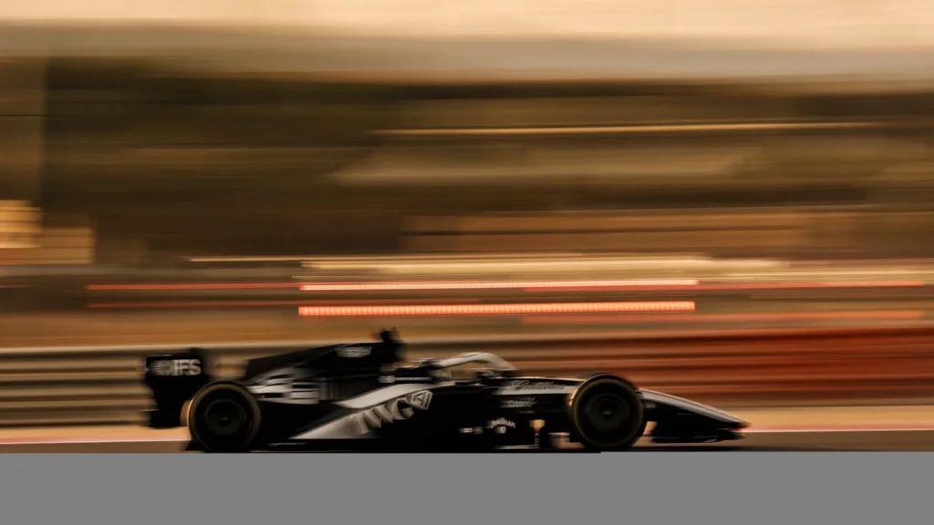 The mesmeric new livery adorned the Cadillac on-track for the very first time. Image: Cadillac