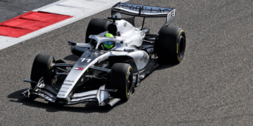 Cadillac hit the ground running on Monday with a filming day test. Image: Cadillac