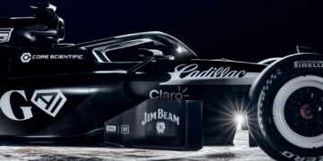 Cadillac launched its first F1 car at the Super Bowl, but finds itself in trouble with a Hollywood legend. Image: Cadillac