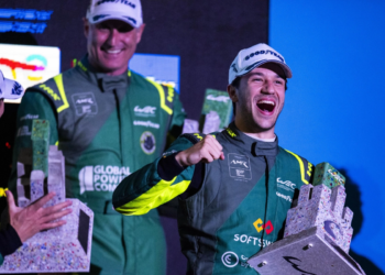 Eduardo “Dudu” Barrichello’s Daytona podium proudly supported by CoinsPaid