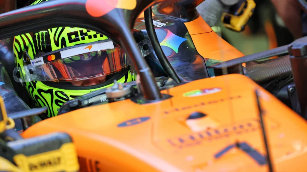 Lando Norris topped the timesheets in Bahrain on Day 1