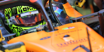 Lando Norris topped the timesheets in Bahrain on Day 1