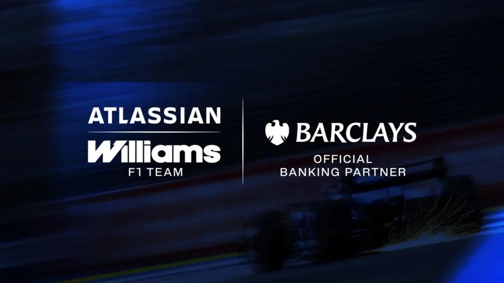 Williams has announced a "global partnership" with Barclays