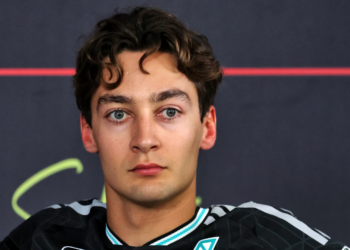 George Russell has identified an anomaly to the Mercedes W17