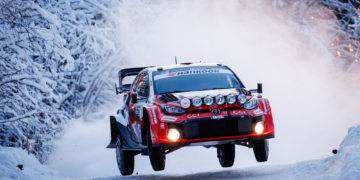 Takamoto Katsuta heads Toyota 1-2-3 in Rally Sweden