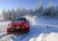 Elfyn Evans in charge on Rally Sweden