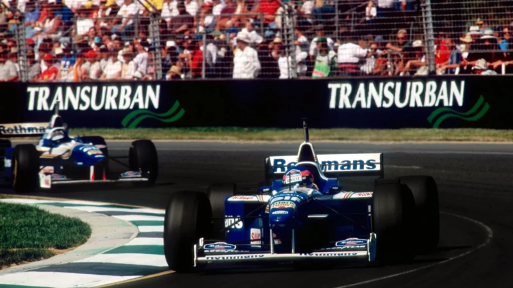 Jacques Villeneuve proved to be a worthy opponent for Damon Hill in the 1996 F1 Australian GP