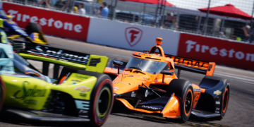 Lundgaard moved forward from 12th to third in St. Pete. Photo: Kevin Dejewski