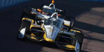 Newgarden took the lead late in the race to earn his 33rd career victory. Photo: IndyCar - Chris Owens