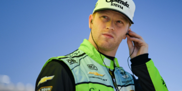 Rasmussen had desires to repeat his 2025 win from Milwaukee. Photo: IndyCar - James Black