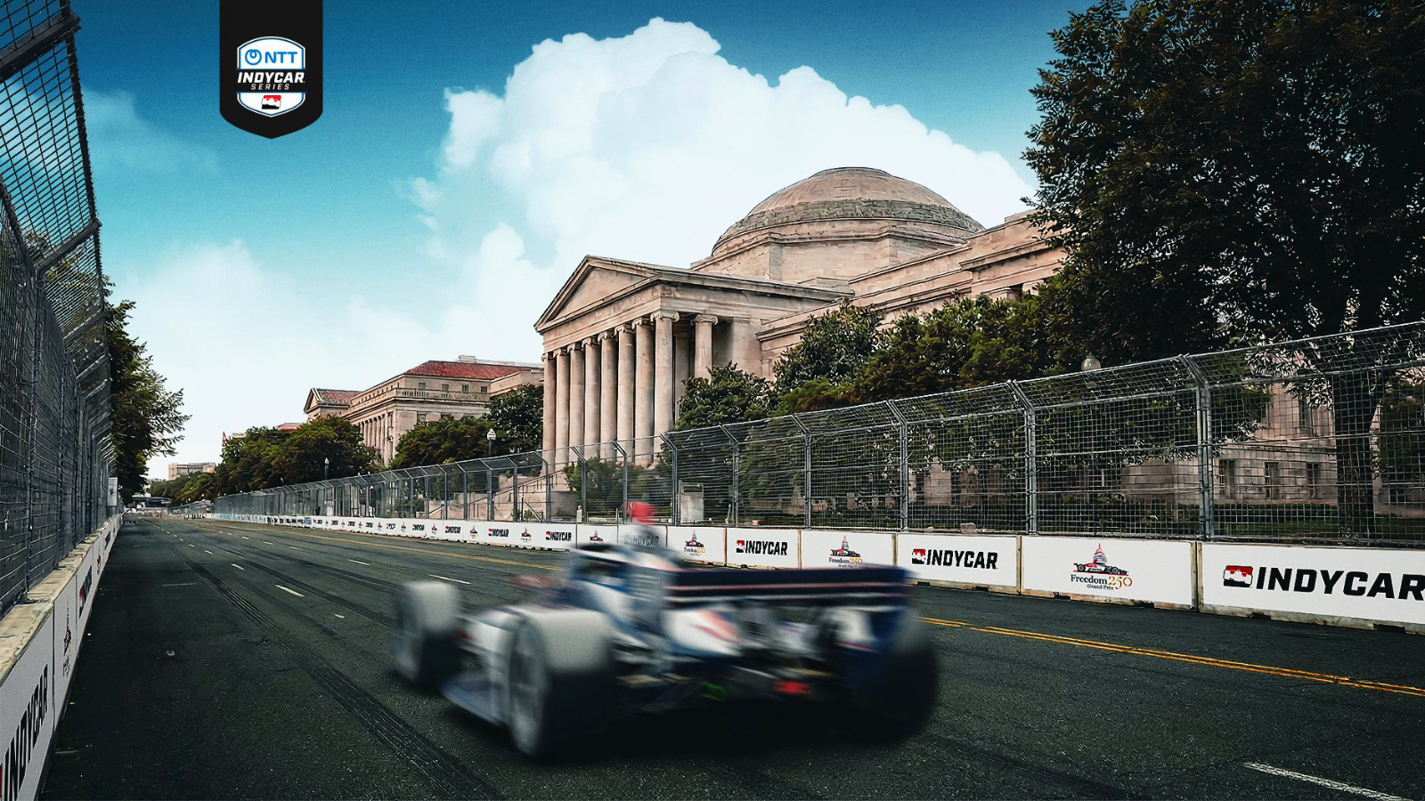 IndyCar will race past many historic locations. Image: Freedom250