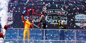 Kirkwood stood on top of the podium at the new event. Photo: Kevin Dejewski