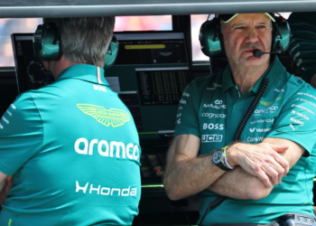 Aston Martin has explained why Adrian Newey was not present in China