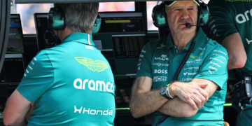 Aston Martin has explained why Adrian Newey was not present in China
