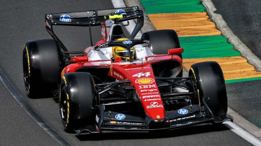 Lewis Hamilton lines up seventh for the opening race in Melbourne