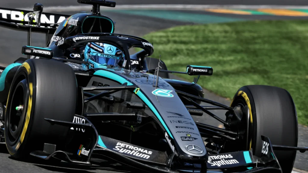 George Russell impressed on Friday in Melbourne 