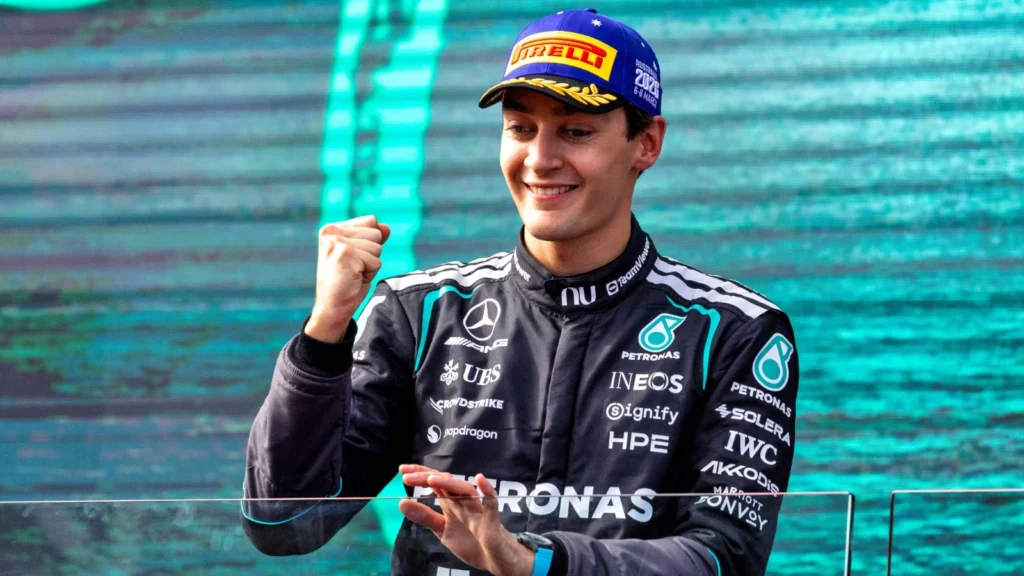 George Russell dominated proceedings at Albert Park