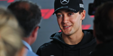 George Russell (GBR) Mercedes AMG Formula One Team. 26.03.2026. Formula 1 World Championship, Rd 3, Japanese Grand Prix, Suzuka, Japan, Preparation Day.