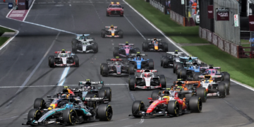 George Russell held off Lewis Hamilton into Turn 1, and Mercedes went onto convert its front row lock-out into a 1-2 in the race