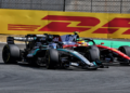 George Russell held off his old teammate Lewis Hamilton to win the F1 Chinese GP Sprint