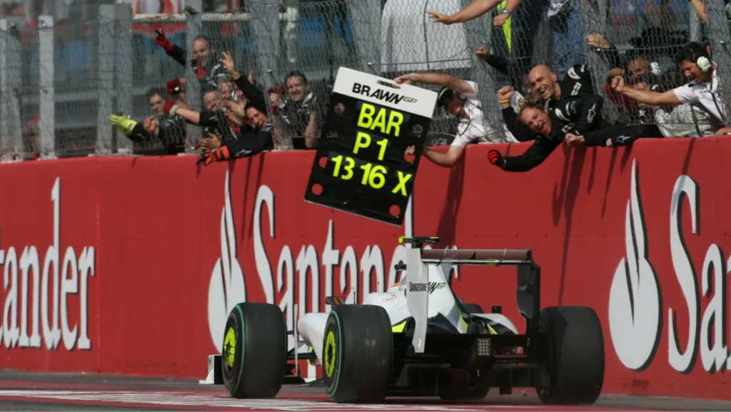 A Mercedes-powered car maybe, but the title-winning Brawn GP 001 was, in essence, a Honda