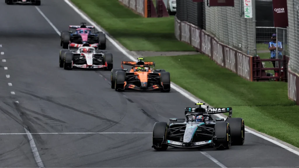 The slow getaway left Kimi Antonelli fighting for positions