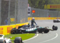 Kimi Antonelli suffered a huge crash late in FP3. Image: F1