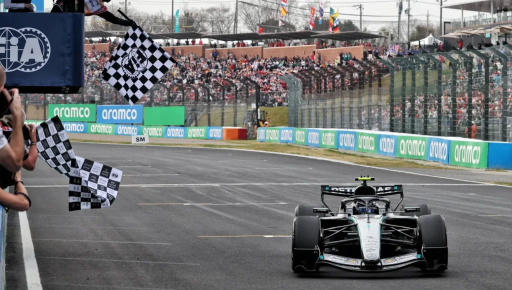 Kimi Antonelli dominated the race once back in the lead