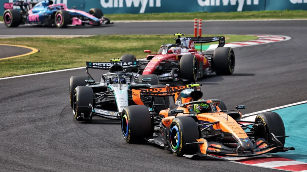 Lando Norris eventually overtook Lewis Hamilton, but admitted he had a reluctance to do so