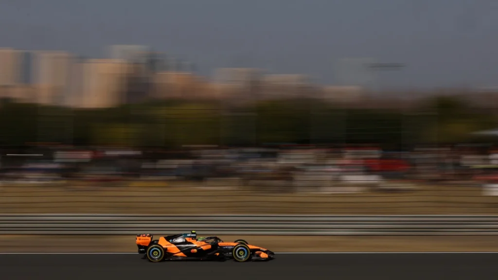 Lando Norris is hopeful the McLaren can overhaul Mercedes in Shanghai this weekend