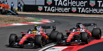 Lewis Hamilton and Charles Leclerc created a few nervous moments for Ferrari
