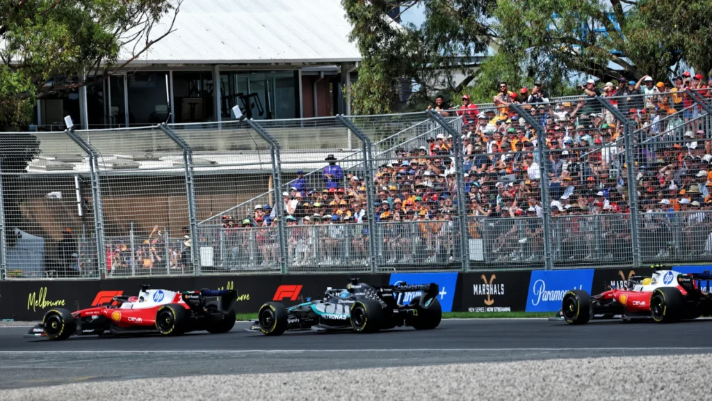 Lewis Hamilton spent his Australian GP battling Mercedes 